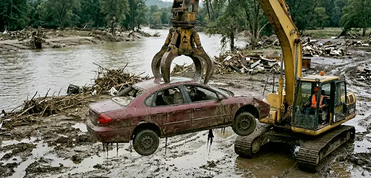 Flood-Damaged Junk Car Disposal in Las Vegas