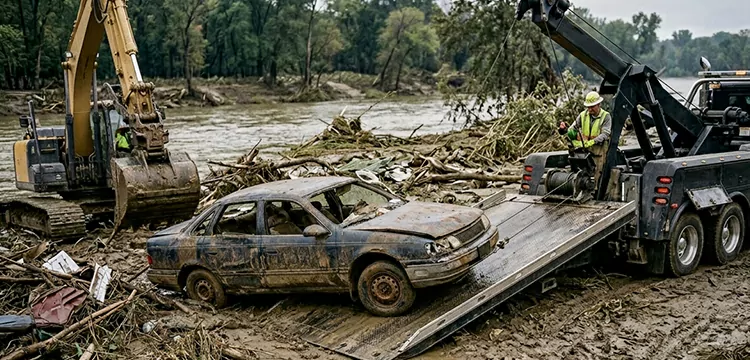 Same Day Flood Damaged Car Pick Up in Las Vegas 