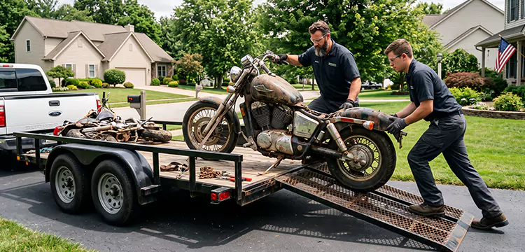 Damaged Motorcycle Removal in Las Vegas