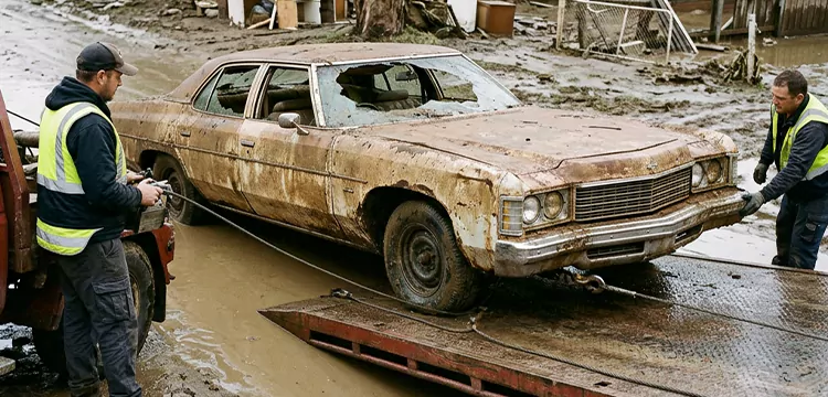 Flood-Damaged Old Car Removal in Las Vegas