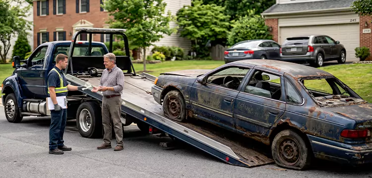 Old Junk Car Removal in Las Vegas