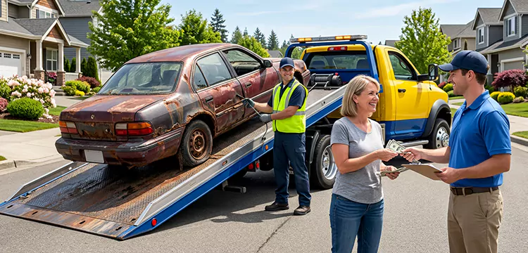 Water-Damaged Scrap Car Removal in Las Vegas